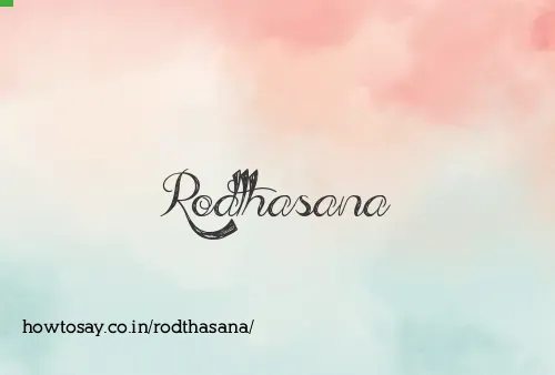 Rodthasana