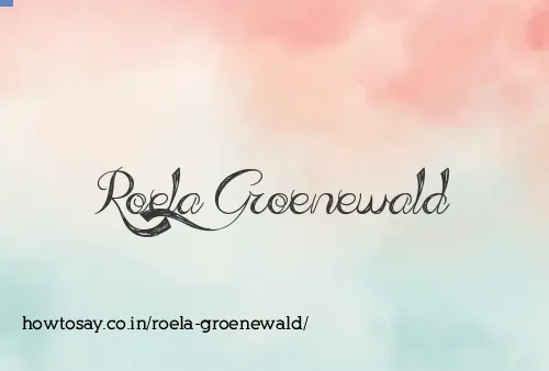 Roela Groenewald
