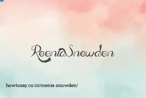 Roenia Snowden