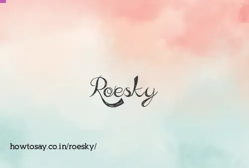 Roesky