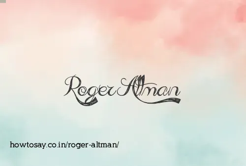 Roger Altman