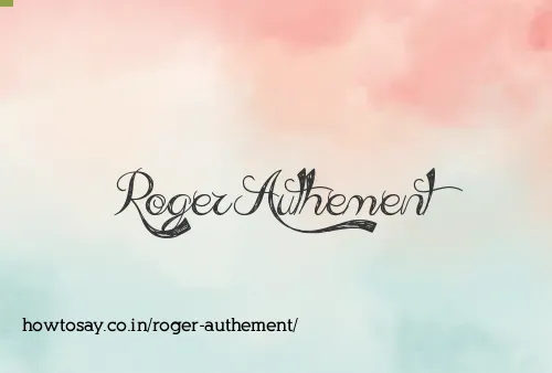 Roger Authement