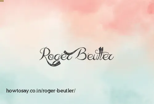 Roger Beutler