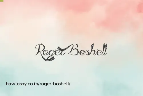 Roger Boshell