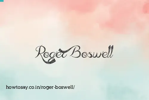 Roger Boswell