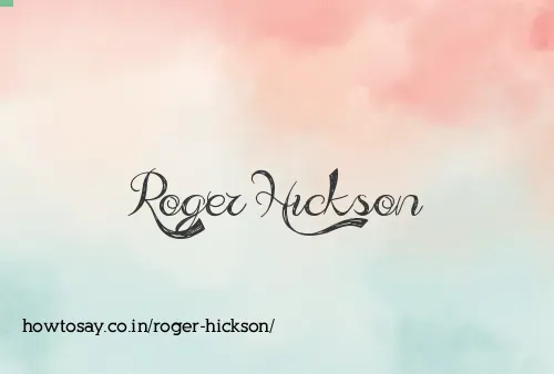 Roger Hickson