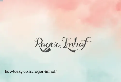 Roger Imhof