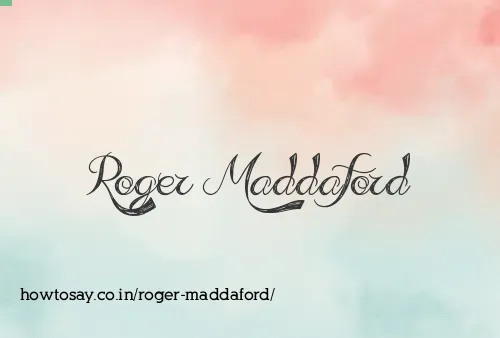 Roger Maddaford