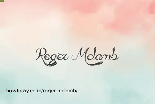 Roger Mclamb