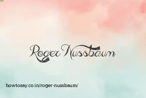 Roger Nussbaum