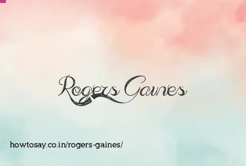 Rogers Gaines