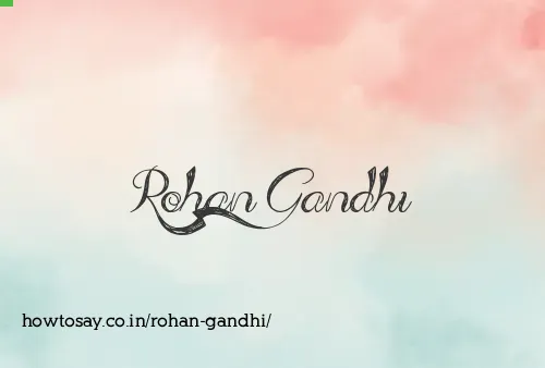 Rohan Gandhi