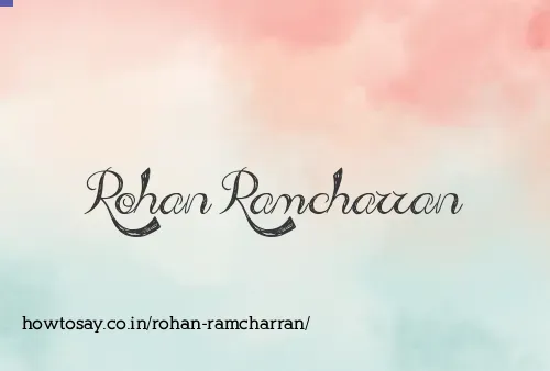 Rohan Ramcharran