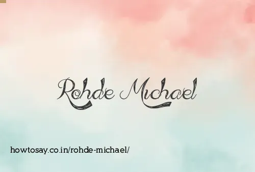 Rohde Michael