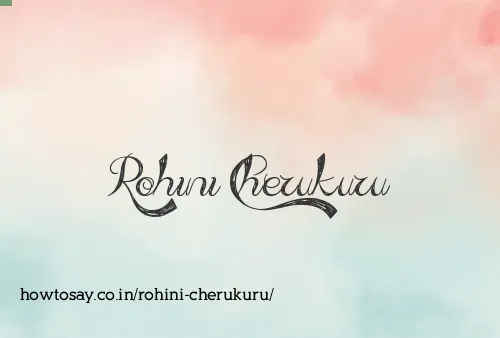 Rohini Cherukuru