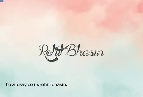 Rohit Bhasin