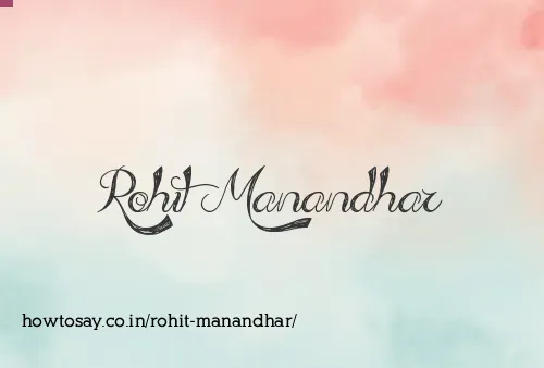 Rohit Manandhar