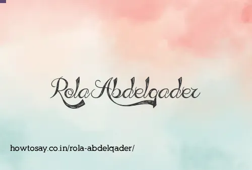 Rola Abdelqader