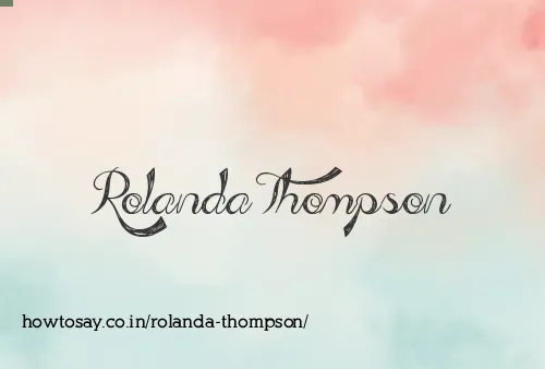 Rolanda Thompson