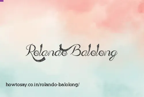 Rolando Balolong