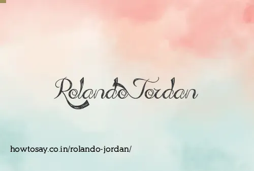Rolando Jordan
