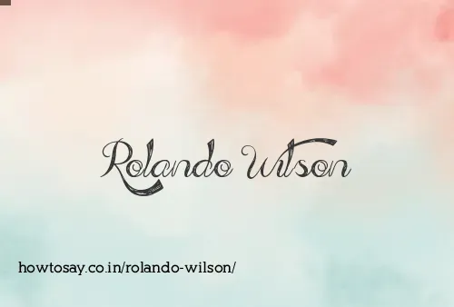 Rolando Wilson