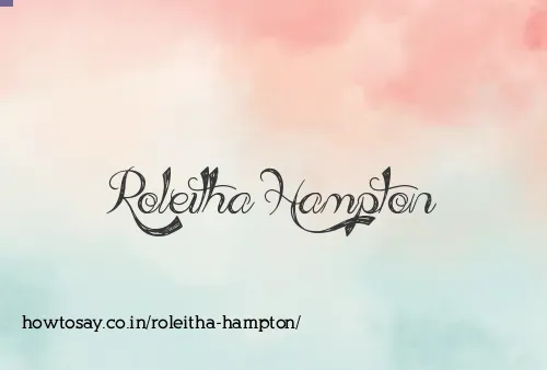 Roleitha Hampton