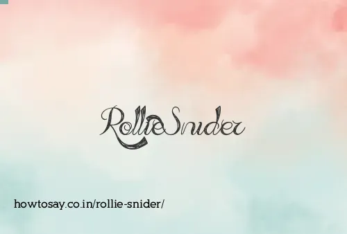 Rollie Snider