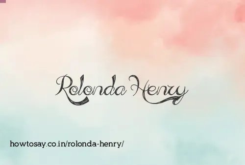 Rolonda Henry