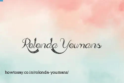 Rolonda Youmans