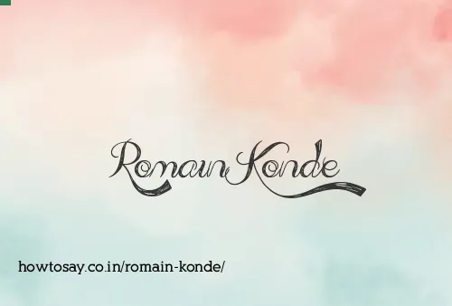 Romain Konde