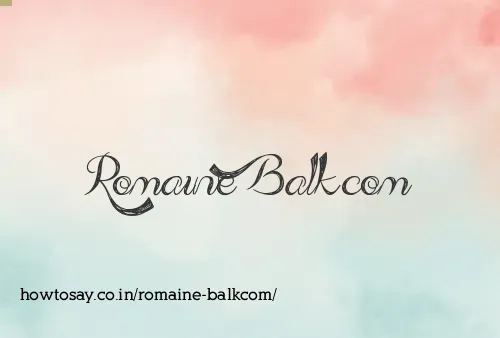 Romaine Balkcom
