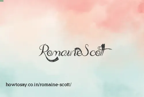 Romaine Scott