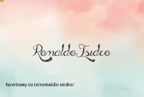 Romaldo Isidro