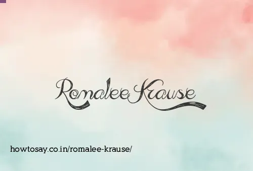Romalee Krause