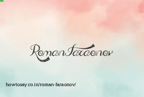 Roman Faraonov