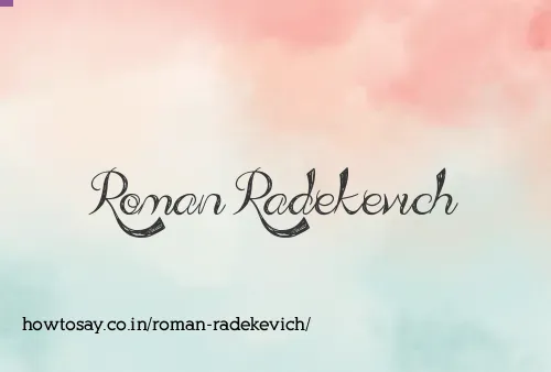 Roman Radekevich