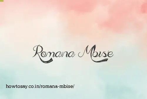 Romana Mbise