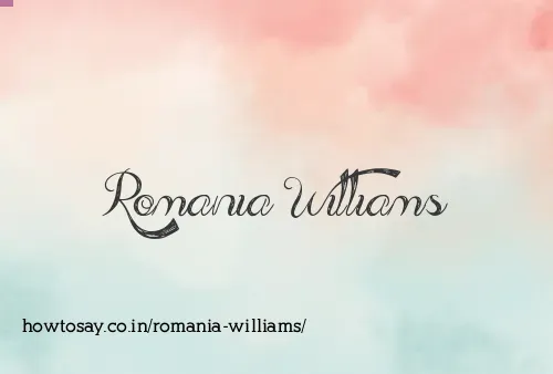 Romania Williams