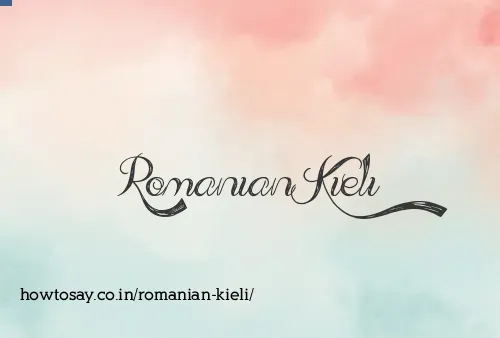 Romanian Kieli