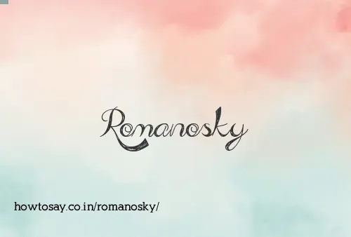 Romanosky
