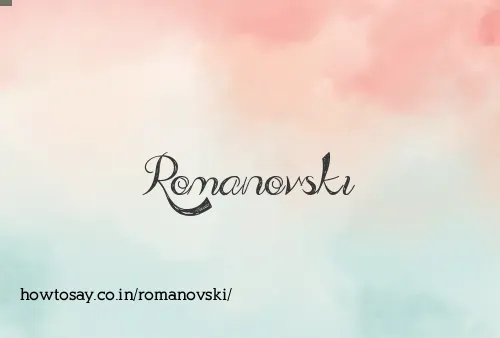 Romanovski