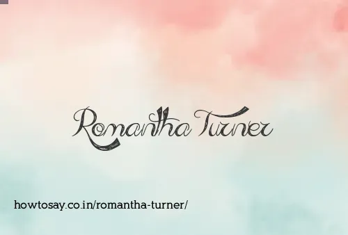 Romantha Turner