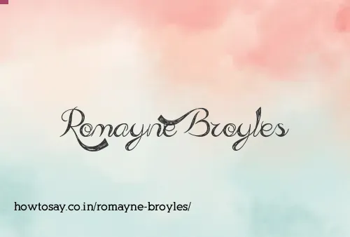 Romayne Broyles