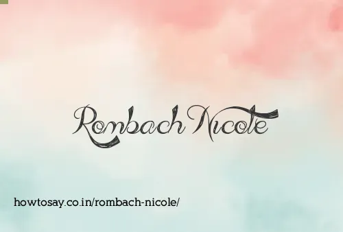Rombach Nicole