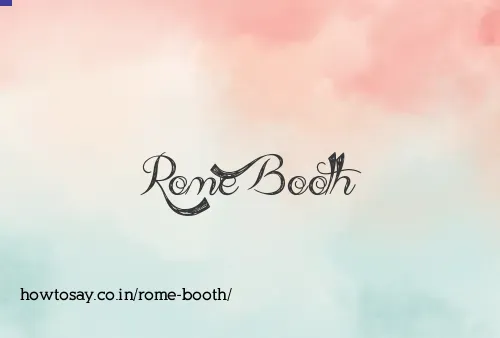 Rome Booth
