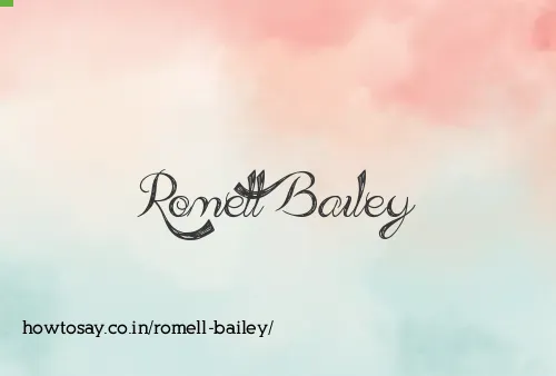 Romell Bailey