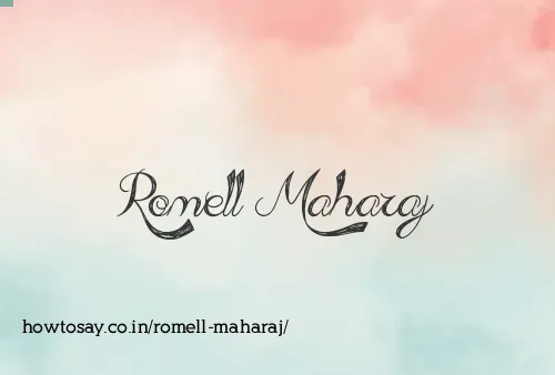 Romell Maharaj