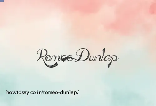 Romeo Dunlap