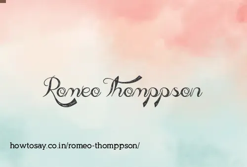 Romeo Thomppson